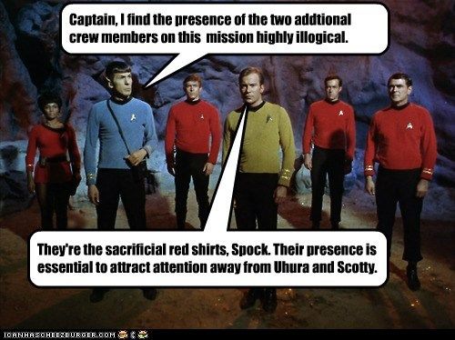 star trek red shirt joke